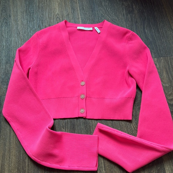 Helmut Lang Hot Pink Cardigan,New Products : American Fashion Style Bags On Sale
